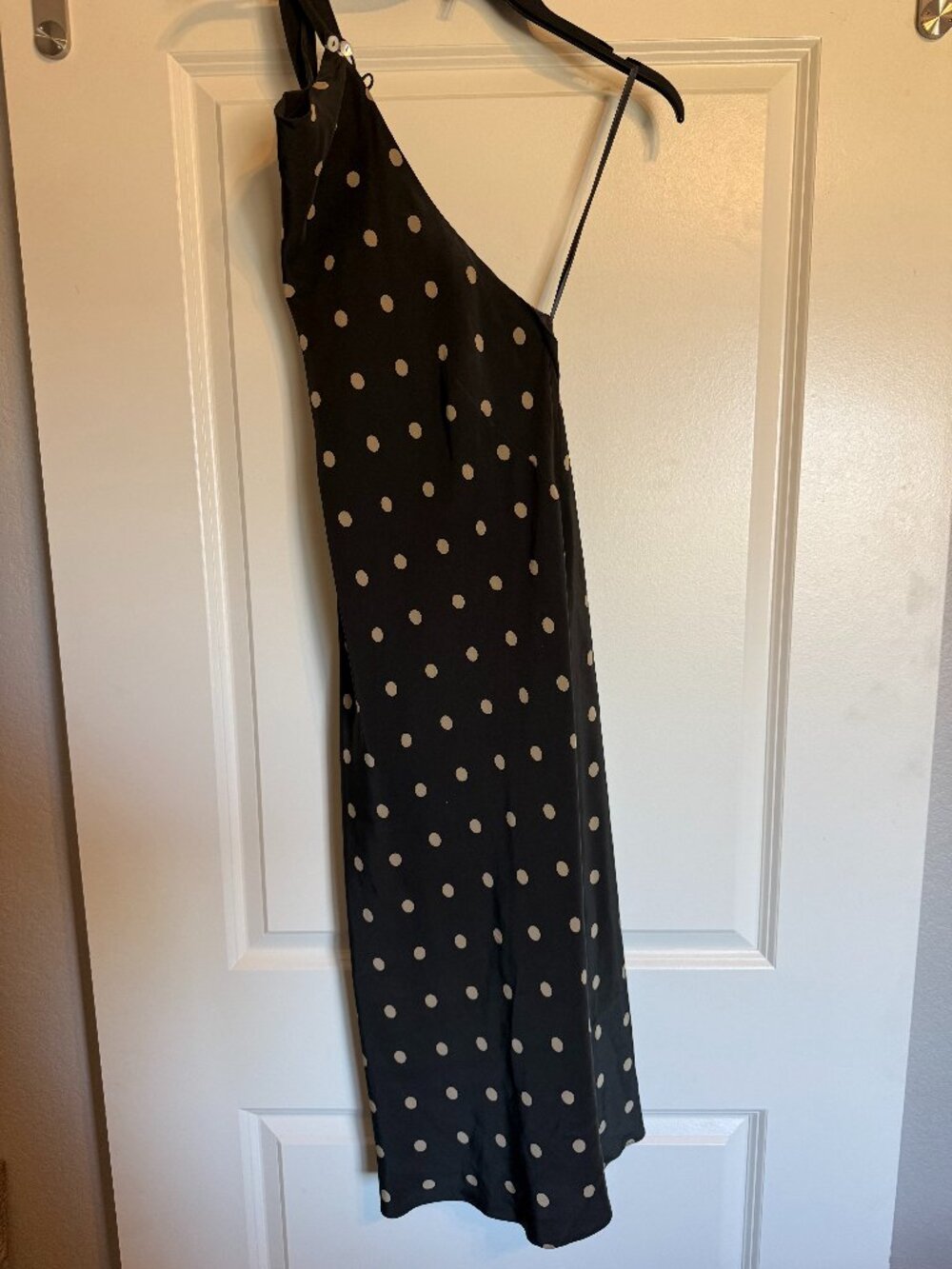 Banana Republic One Shoulder Polka Dot Dress Size 2